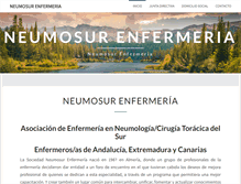 Tablet Screenshot of neumosurenfermeria.org